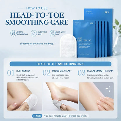 Smoothing Face & Body Exfoliating Pads