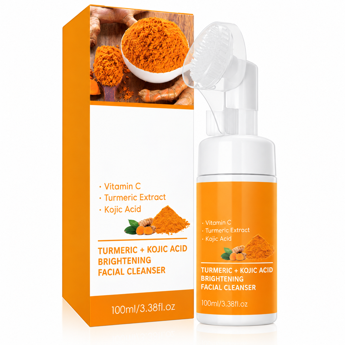 Turmeric Facial Cleansing Mousse – Gentle Daily Face Wash