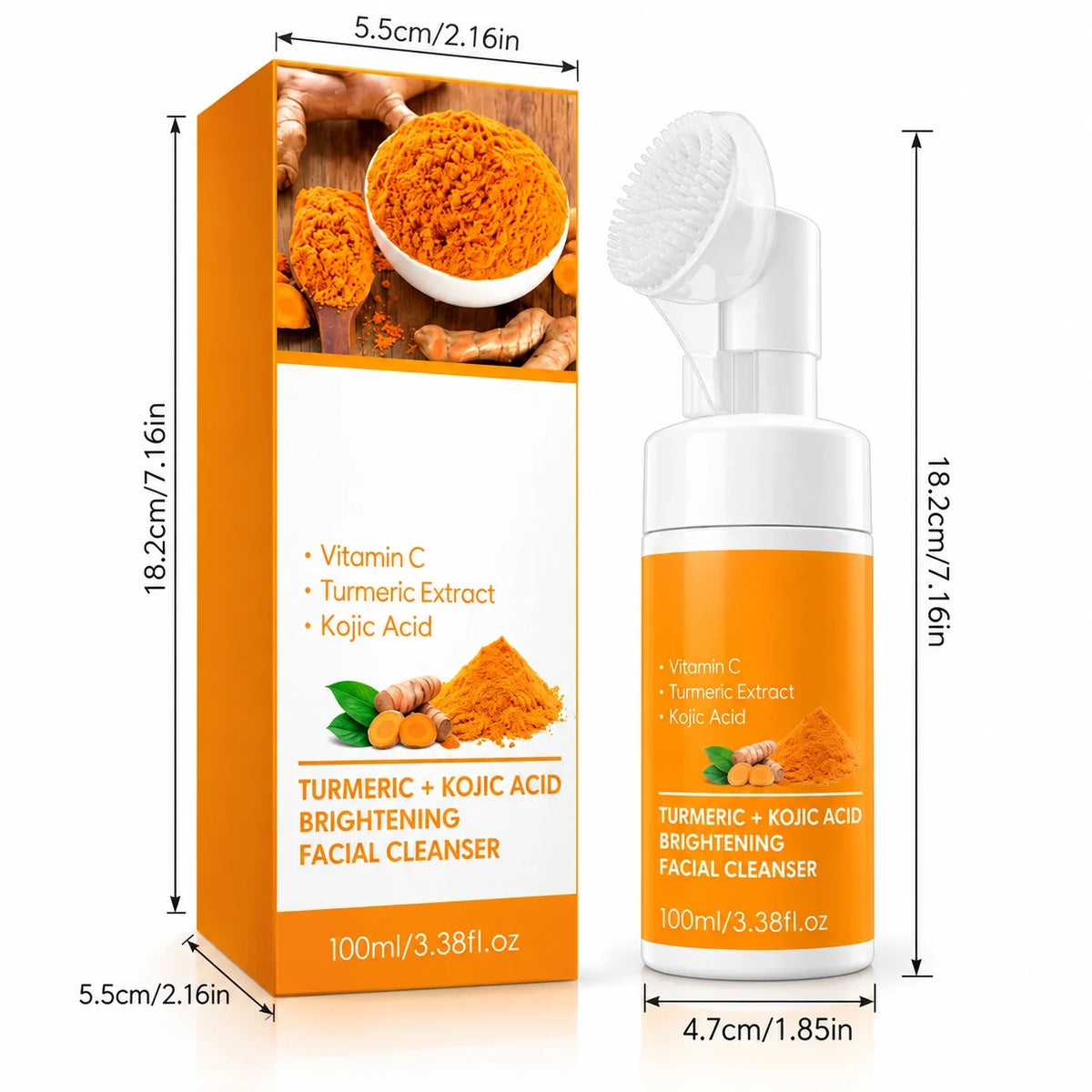 Turmeric Facial Cleansing Mousse – Gentle Daily Face Wash