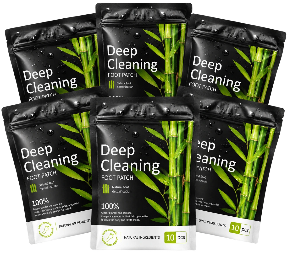🌿 Deep Cleaning Foot Patches – Natural-Inspired Overnight Foot Care ✨