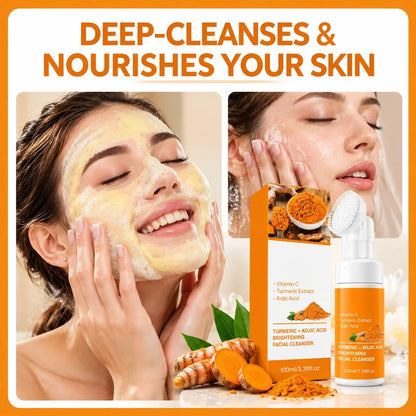Turmeric Facial Cleansing Mousse – Gentle Daily Face Wash